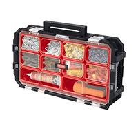 Keter 240051 Connect Organizer - Caja de Herramientas, Color Negro/Rojo, 54 x 30.2 x 11.4 cm