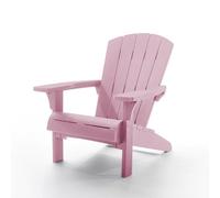 Keter Allibert by Troy Adirondack Chair - Silla de jardín de plástico para Exteriores, diseño clásico Americano, para jardín, terraza y balcón. (Rosa Antiguo, Tamaño Grande, 1, Unidad, 1)