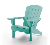 Keter Allibert by Troy Adirondack Chair - Silla de jardín de plástico para Exteriores, diseño clásico Americano, para jardín, terraza y balcón. (Verde Azulado, Tamaño Grande, 1, Unidad, 1)