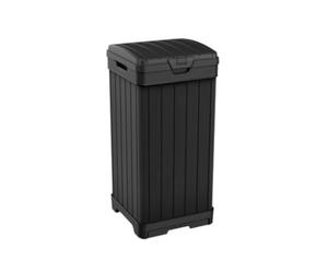Keter baltimore - cubo de basura (plástico, 125 l, 87,4 cm), color ne