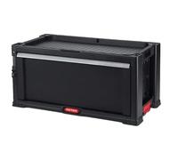 Keter Baúl de herramientas con 1 cajón, baúl de herramientas de 56,2 x 28,9 x 26,2 cm