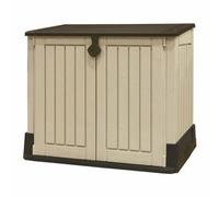 Keter Caja Porta Herramientas 132X71,5X113,5 Cm Resina Efecto Madera Beige
