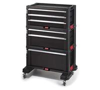 Keter Carro de Herramientas con 3 cajones Ref 237791, Madera contrachapada, Negro, 59,8 x 37,7 x 83,2 cm
