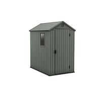 Keter Caseta Jardin Exterior Resina Darwin 4x6,2,2m2,Efecto Madera,Ventana