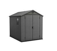 Keter Caseta Jardin Exterior Resina Darwin 6x8,4,5m2,Efecto Madera,Ventana