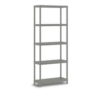 Keter - estantería planet - plástico reciclado, gris, shelves, 750x3