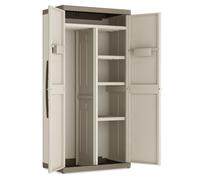Keter excellence armario xl escobero, resina, arena/gris