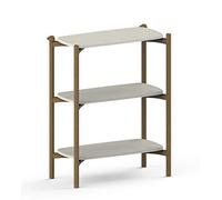 Keter FOM - Estantería Moderna de 3 Niveles para Montaje en Pared, Fabricada con fabricación sostenible, decoración del hogar, Almacenamiento y organización de Oficina, Color Blanco