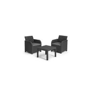 Keter Grupo de Asientos Rosalie Lounge Set Terrassenset Balcón Muebles Jardín