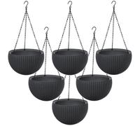 Keter Hanging Sphere Planter conjunto 6 unidades antracita Ø35x22 cm