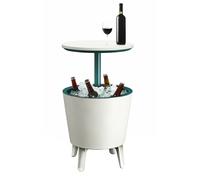 Keter Mesa nevera de jardín Cool Bar 30L blanco/azul