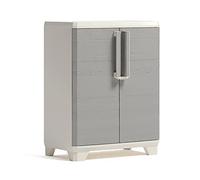 Keter Mueble de Madera Lineal, 68 cm de Ancho x 39 cm de Profundidad x 90 cm de Alto, Gris/Beige, Mediano