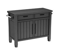 Keter Mueble para Barbacoa Unity XL, Ideal como Soporte para la preparación de la Barbacoa, 134 x 51,7 x 90 cm, Grafito