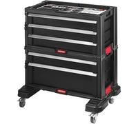 Keter Organizador para Herramientas automotrices para mecánicos y Garaje doméstico, Color Negro