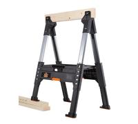 Keter ROC Pro Gear - Caballete de leñador ajustable, color negro y gris
