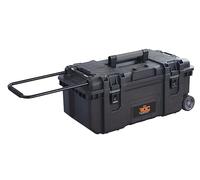 Keter ROC Pro Gear - Caja de herramientas móvil con ruedas para almacenamiento de herramientas, resistente, 28 pulgadas, color negro y gris