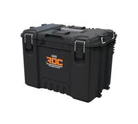 Keter ROC Pro Gear - Caja de herramientas XL resistente, modular, apilable, ligera, duradera, resistente al agua IP65, color negro
