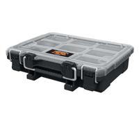 Keter ROC Pro Gear Heay Duty Medio organizador, 25 años de garantía, contenedores extraíbles, apilable, ligero, duradero, resistente al agua IP65, color negro