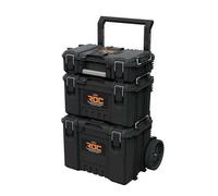 Keter ROC Pro Gear - Sistema de almacenamiento de herramientas resistente, color negro y gris