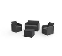 Keter Rosalie Lounge Set Graphite