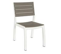 Keter - Silla de jardín Exterior Harmony sin Brazos, Color Beige/Topo