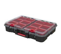 Keter Stack n' Roll - Organizador modular para bricolaje, contenedores extraíbles, apilables, ligeros, duraderos, resistentes al agua, color negro