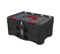 Keter Unidad de almacenamiento Stack & Roll para herramientas de bricolaje, resistente, con 2 cajones (253384) (el embalaje puede variar)