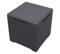 Keter Vigo mesa con almacenaje grafito 37x37x37 cm - exterior, plástico