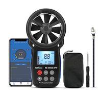 Kethvoz Anemómetro Digital Medidor de Viento Bluetooth, Probador de Speed del Viento de Mano Mida la Temperatura de la Velocidad del Flujo de Aire para Windsurfing Drone Kite Flying KE-866B-APP