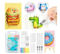 KETIEE Magic Puffy Paint 58Pcs, 3D Drawing Set DIY Art Supplies 32 Pcs Foam Texture Paper, 12 Colors Acrylic Marker Pens, Magical 3D Effect Texture Painting Kit