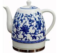 Ketki, hervidor de agua inalámbrico de cerámica, tetera retro de 1,8 l, agua de 1000 W rápido para té, café, sopa, base de extracción de avena, fuente de alimentación automática, cocción