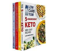 Keto Fat Bombs Sweets & Treats, Keto in an Instant, The Essential Instant Pot Keto Cookbook, Low Carb Yum 5-Ingredient Keto 4 Books Collection Set