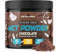 Keto-Pro MCT Powder 250 g | Crema de café C8 Keto Premium | MCT Creamer Keto Powder | Adecuado para dietas paleo y veganas | Sin gluten ni aceite de palma | Polvo de aceite MCT | Ácido caprílico puro