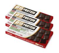 Keto Protein - Chocolate negro bajo en azúcar, proteico, cetogénico con stevia, tableta de chocolate apta para fundir y hornear. (Paquete de 3 unidades de 100 g)