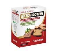 Keto Protein Mini Toast (Tostadas Crujientes) - Pack de 2 Unidades (100g c/u) - Pan Tostado Bajo en Carbohidratos y Alto en Proteína - Apto para Dieta Keto - 200g Total