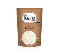 Keto Thick Instant Udon Noodles - Konjac Vegan Noodle Meal, cero grasa, azúcar y carbohidratos, hecho de harina sin gluten, alimentos saludables bajos en calorías | Listo para comer (270 g)