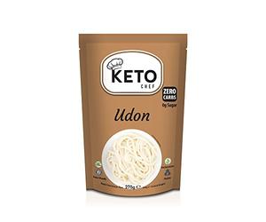 Keto Thick Instant Udon Noodles - Konjac Vegan Noodle Meal, cero grasa, azúcar y carbohidratos, hecho de harina sin gluten, alimentos saludables bajos en calorías | Listo para comer (270 g)