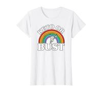 Ketogenic Diet Keto Or Bust Western Cow Skull Retro Camiseta gráfica económica, Mujer, Blanco, L