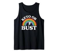 Ketogenic Diet Keto Or Bust Western Cow Skull Retro Camiseta sin Mangas