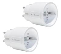 KETOTEK Mini Enchufe Inteligente, WiFi Enchufe Alexa Medidor Consumo, Compatible con Alexa y Google Assistant, Tomada Inteligente Programable con Temporizador, Control Remoto y Voz, 2 PCS