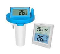 KETOTEK Termómetro inalámbrico para piscina, medidor digital de temperatura del agua, termómetro flotante para exteriores, para piscina, bañera, estanque y acuario, resistente al agua IPX8.