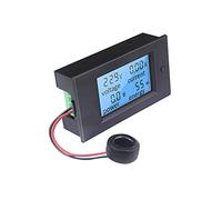 KETOTEK Voltimetro Amperimetro Wattimetro Digital AC 80-260V 100A, Medidor de Voltaje Amperaje Vatios Potencia Energia Electrica LCD, 4 en 1 Multimetro Voltios Amperios Volt Amp Watt Kwh Meter con CT