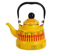 Kettle de cocina, 1.5l2.5l esmaltada taza de pera de la olla hervidor de agua de gas hervidor de agua de agua de agua, blanco, blanco, 1.1l hervidero de hervor rápido práctico/amarillo/1.1l Aqiong