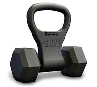 KETTLE GRYP - El original - Como se ve en Shark Tank Convierte tus mancuernas en pesas rusas - Fabricado en los Estados Unidos - Mango de agarre de mancuernas