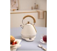 KETTLE RETRO PRO - Hervidor Eléctrico De 1 L Con Control De Temperatura Blanco Roto