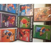 Kettle Worx 8 Dvd Set, Fast Fat Burn, Chest& Back, Resistance Level 2, Arms and Shoulders, Legs and Thighs, Fast Abs, Butt & Hips, and Cardio Level 2