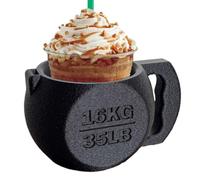 Kettlebell Cup Holder - Ice Cream Cup, 4.33 Inches Treat with Preserve Serving, Weighted Base, Novelty Mug, Home Serving for Dessert Organization Entertainment And Food Presentation In Kitchen