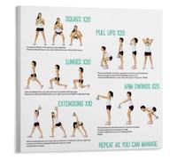 Kettlebell Exercise Guide Poster Total Body Training Wall Decor