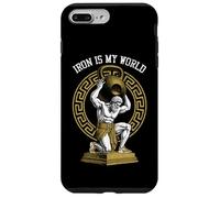 Kettlebell Greek God Gym Iron My World, Divertido Entrenamiento Muscular Carcasa para iPhone 7 Plus/8 Plus