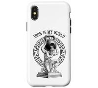 Kettlebell Greek God Gym Iron My World, Divertido Entrenamiento Muscular Carcasa para iPhone X/XS